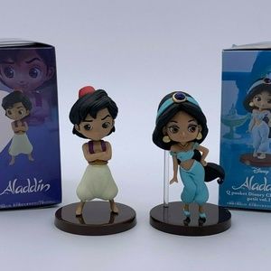 Aladdin & Jasmin Q Posket Disney Character Figure
